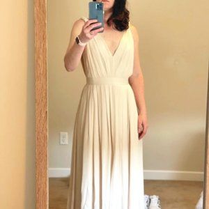 NWT - L'Agence Low-V neckline gown